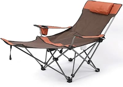 Portable folding campsite, fully padded beach long chair, adjustable outdoor chair with head pillow, lawn chair for camping, fishing, garden, travel (long).. Experience hassle-free shopping with DIAYTAR NIGERIA's user-friendly platform and prompt delivery service.
