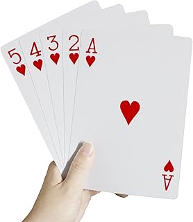 Giant 5x7 -inch giant giant playing card game for elderly, large bridge cards for family festival.. DIAYTAR NIGERIA: Making online shopping accessible with affordable prices and nationwide delivery service.