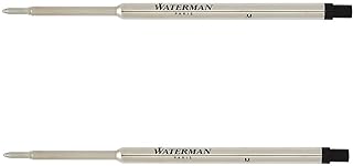 Black waterman ball pen with medium point (pack of 2).. Why wait? Get your order in 5–8 days with DIAYTAR Nigeria.