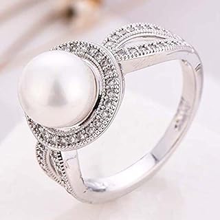 Sterling 925 Silver Women's Ring with white pearls, jewelry for wedding party, new size 6-10, 8.. Discover endless possibilities with DIAYTAR NIGERIA's comprehensive selection and reliable shipping.