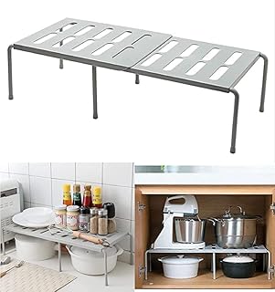 Urbazaar Spice shelf Wardrobe stretch stalling shelving kitchen cabinet shelving kitchen cabinet organizing storage organizer.. Shop the future with DIAYTAR NIGERIA - thousands of products, unbeatable prices, delivery within a week.