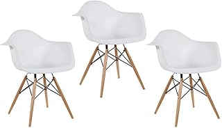 Mahmayi set of 3 -room furniture white armchair Eiffel with wooden feet.. DIAYTAR NIGERIA: Making online shopping accessible with affordable prices and nationwide delivery service.