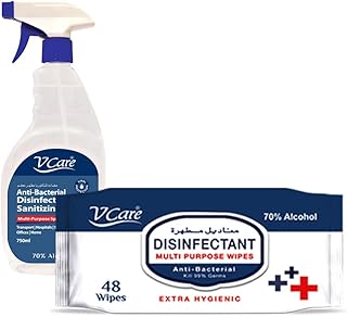 Multi-Usage antibacterial disinfectant spray VCARE, SPRAY 750 ml + Multi-Usage Multi-Usage Multi-Usage Wingfectants VCARE, 48 pieces.. DIAYTAR Nigeria: Great value, fast delivery, and endless options.
