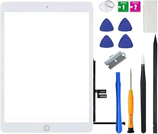For iPad 7 7th 8th generation, spare part for screen conversion 2019/2020, 10.2 inch touch glass, for 7th generation A2197 A2198 A2200, A2270 A2428 A2429 A2430 With Home button, Repair Kit (White).. Enjoy effortless shopping and speedy delivery with DIAYTAR Nigeria.