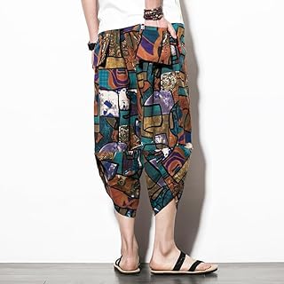 2023 Men Traditional Style Summer Large Size casual size Korean Style Pants Length Cotton Printed Male Streetwear Pants (5 Men flower pants, 5xl is 3xxl).. DIAYTAR NIGERIA brings online shopping to every Nigerian with affordable prices and reliable shipping.