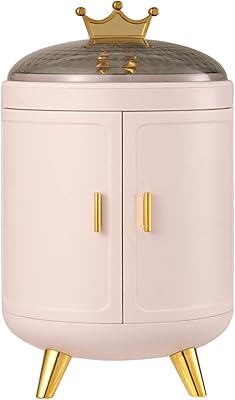 Rudason rotating jewelry box Earrings necklaces jewelry display display box portable jewelry storage for women girls wife (pink).. Experience the convenience of boundless shopping with DIAYTAR NIGERIA's affordable platform and quick shipping.