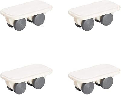 4 non -rotating adhesive wheels in hard plastic for furniture storage, children's toy car, clothing basket, packaging, moving cardboard.. No hassle, just shopping — DIAYTAR Nigeria delivers in under 8 days.