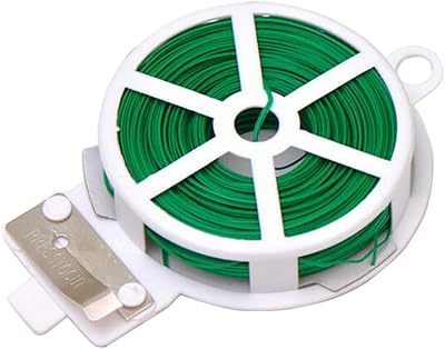 A roll of metal wire, multifunctional and durable twisted coil, for gardening, plant fasteners and food bags, integrated cutter, for the house, the kitchen and the desk, green 30 m/98 feet.. DIAYTAR Nigeria: Your one-stop online shop with unbeatable prices and nationwide delivery in under 8 days.