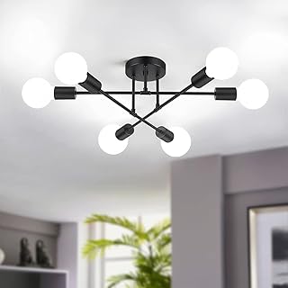 Black Spoutnik Chandelier Hua Qiang Wang, Modern Ceiling Lighting 6 Lights for Living Room, Dining Room, Bedroom.. Your ideal shopping companion, DIAYTAR NIGERIA offers unmatched variety with delivery within a week.