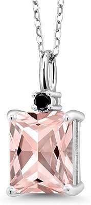 Sterling 925 silver necklace with simulated diamond black fishing, 3.23 ct, precious stone metal, nano morganite diamond.. Elevate your shopping experience with DIAYTAR NIGERIA's vast catalog and budget-friendly options.