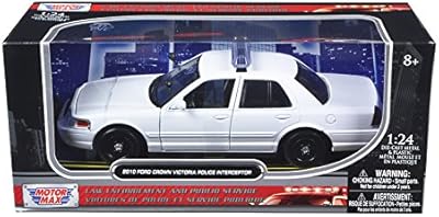 2010 Ford Crown Victoria Unmarked 1/24 Police car model molded under white pressure by Motormax 76469W.. Need something fast? Order it now from DIAYTAR Nigeria.