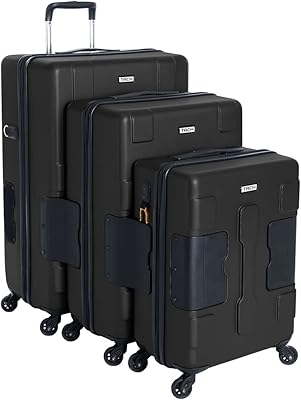 Set of 3 connectable luggage | SPINNER 22 "24" and 28 "baggage with lock.. Need it fast? DIAYTAR Nigeria ships in just 5 to 8 days nationwide.
