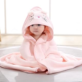 Baby towel for baby fleece with cute animal face, baby bath towels for boys and girls.. DIAYTAR NIGERIA: Making online shopping accessible with affordable prices and nationwide delivery service.