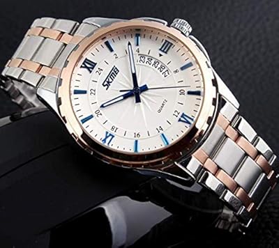 Dressed watch for men, analog in stainless steel - 9069, bracelet.. DIAYTAR NIGERIA: Your gateway to affordable shopping with thousands of products delivered nationwide.