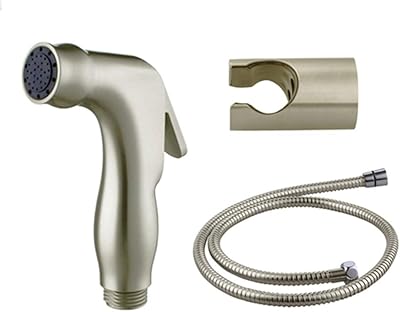 Bid -toilet bidet sprayer, brushed nickel shower head, hygienic bathroom shattaf with sanitary waterproofing spray, B series (B) (series B).. DIAYTAR NIGERIA brings affordable shopping to your fingertips with reliable delivery in less than 8 days.