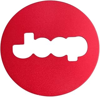Steering wheel emblem cover 1797 for Jeep Wrangler Gladiator JTJL 2018-2022, car emblem cover in aluminum alloy, red.. Your complete e-commerce solution, DIAYTAR NIGERIA offers variety and value with nationwide shipping.