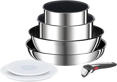 Tefal Ingenio Preference on Cookware set 7 pieces, stackable and removable handle, space saving, non -stick, stainless steel, L9749702.. DIAYTAR NIGERIA delivers satisfaction with every purchase through our affordable and reliable service.