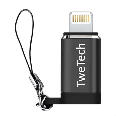 Micro USB micro -USB Twitch adapter to iPhone (male), OTG, compatible with smartphones, tablets, iPhone, iPad, iPod and other devices (black).. Quick delivery. Quality products. Great deals. That’s DIAYTAR Nigeria.