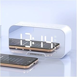 Wireless Bluetooth speaker Awakening Mini Mirror Mirror Mirror Voice Silver Collection Won Walker Decorative (Color: White).. DIAYTAR Nigeria: Where affordability meets fast and reliable e-commerce service.