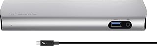 Belkin Home Station - Desktop/Laptop/Monitor computer - USB Type C - 5 USB ports - 3 x USB 3.0 - Network (RJ -45) - Displayport - Audio line input - Thunderbolt port - Wired.. Your budget-friendly online marketplace, DIAYTAR NIGERIA delivers a world of products in just 5-8 days.