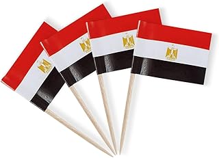 Mini toothpicks with Egyptian flag pattern to decorate cupcakes and cocktails.. Your go-to destination for affordable online shopping, DIAYTAR NIGERIA delivers in under 8 days.