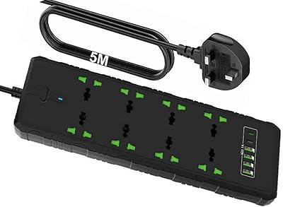 Power extension 5m adapter B1 8 lanes 4 Ports USB +.. Experience the joy of convenient shopping with DIAYTAR NIGERIA's vast selection and quick delivery service.