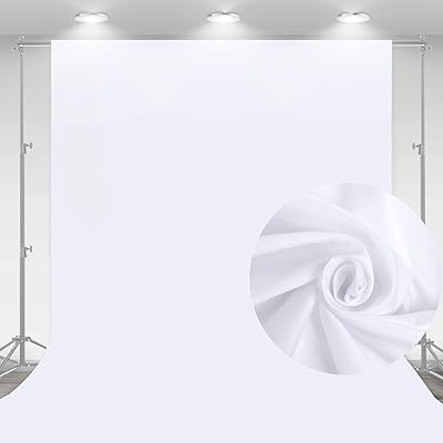 10x7 feet white photography background, pure professional white screen for photo session, high density white background for video recording and photography studio with shot pass and 4 clips.. Transform your shopping experience with DIAYTAR NIGERIA's vast product selection delivered at unbeatable prices.