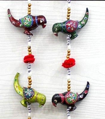 Garden of Arts Traditional Indian Porte to hang at 5 levels, hang on the wall, to hang 28 inches, share of 2.. Order today, receive in days — DIAYTAR Nigeria makes it possible.