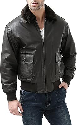 G-1 navy blue g-1 leather jacket for men (standard, large and large).. DIAYTAR NIGERIA revolutionizes access to quality products with affordable prices and dependable shipping.