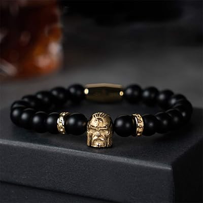 Totem Viking Warrior Ragnar Valknut for men bracelet, adjustable heavy steel heavy wooden pearls, northern pagan amulet bracelet.. Shop without boundaries at DIAYTAR NIGERIA, offering affordable products with convenient delivery times.
