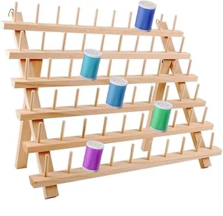 60-coil wooden gate holder for sewing and embroidery, sewing organizer with suspension hooks.. DIAYTAR NIGERIA delivers value, variety, and convenience with our nationwide 5-8 day shipping.
