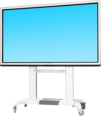 Robust Portable TV Furniture NB North Organic with lockable swivel wheels for OLED LCD LCD PLASMA TV from 60 "to 100" up to 200 lb CF100 (white).. DIAYTAR NIGERIA: Connecting Nigerians with their needs through affordable prices and 5-8 day shipping.