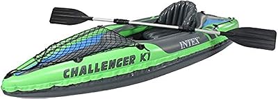 Intex Challenger K1 inflatable kayak with paddle, 68305, green.. Your complete marketplace solution, DIAYTAR NIGERIA offers unbeatable value with delivery within the week.