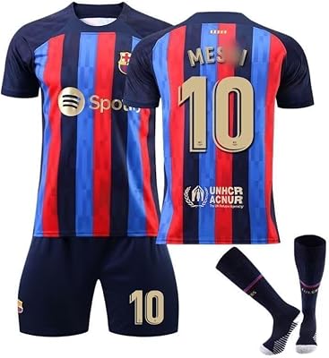 Forca Messi #10 Home football kit 2022-2023 FC Barcelona football jersey football jersey.. DIAYTAR NIGERIA provides endless shopping possibilities with affordable prices and prompt delivery service.