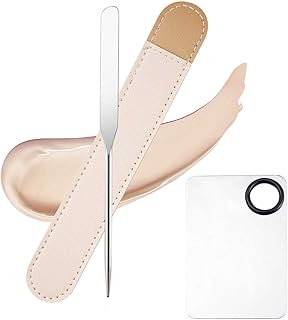 Picasso Korean make -up spatula, Stainless steel flat spatulas with cosmetic make -up palette, Professional makeup tool for the face to mix colorful creams (1 game).. From tech to toiletries, DIAYTAR Nigeria delivers without delay.