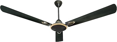 USHA interior ceiling fan with a modern and elegant design for salons, rooms, dining room and kitchen (Stryker Platinum - Metallic brown).. DIAYTAR Nigeria: Where affordability meets fast and reliable e-commerce service.