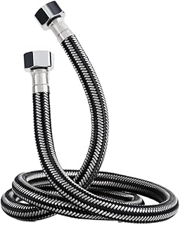 Rubik Stainless steel Braided steel hose, 2 meter, plumbing pipe for hot and cold water, for bathroom, kitchen sink, water supply pipes suitable for toilet taps and water heaters.. DIAYTAR NIGERIA: Where thousands of products meet affordable prices and reliable 5-8 day delivery.