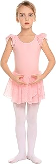Javioset Ballet leotard for girls, dance clothes for toddlers, pleated sleeve skirt, body a piece for girls, pink/130.. Shop with purpose and save with DIAYTAR NIGERIA's extensive platform and nationwide delivery service.