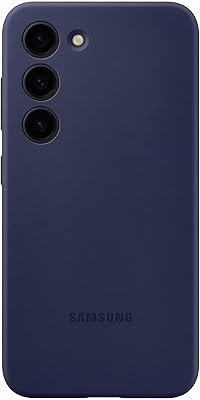 Samsung silicone shell for Galaxy S23, navy blue.. DIAYTAR NIGERIA: Where quality products become affordable with our nationwide shipping service.