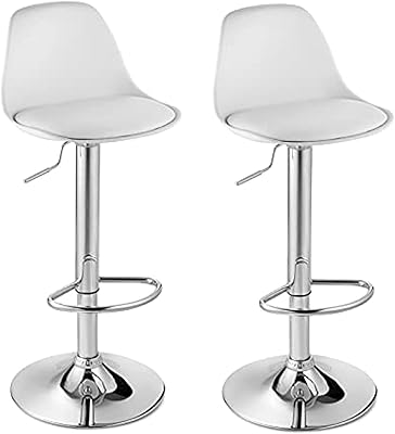 Adjustable bar stool for coffee table, set of 2 (white).. Join millions of satisfied shoppers using DIAYTAR Nigeria every day.