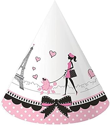 Creative Creative Converting Children's Hat in Paris, 8 pieces, 6 inch length.. Discover the joy of online shopping with DIAYTAR NIGERIA's budget-friendly prices and reliable shipping.