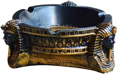 Candrier ZD-DZ for interior ashtray with lid, personalized ashtray for desk, hotel, elegant bedroom decorations of old Egypt.. DIAYTAR NIGERIA: Where every Nigerian finds what they need at prices they can afford, delivered promptly.
