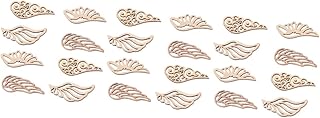 ABOOFAN 240 pieces of wooden wings, angel wings, cuts, wooden decor, wood painting, DIY, coloring, wooden wing patch, hand painting, wooden wing, drawing, fins in wood chips.. Shop smarter, not harder with DIAYTAR NIGERIA - thousands of products at your fingertips with affordable delivery.
