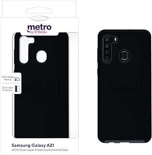 Coque with premium metro metro by t-mobile crutch for samsung galaxy a21 kick+, black/gray.. Your complete shopping solution, DIAYTAR NIGERIA offers extensive variety with budget-friendly delivery.