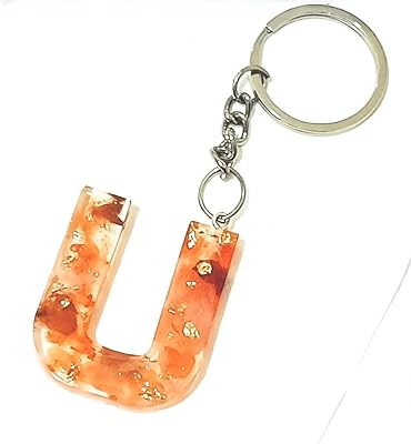 Key Key Cask U-alphabet in resin done by hand glitter-breast-ups filled orange for men.. DIAYTAR NIGERIA: Revolutionizing accessibility to quality products at budget-friendly prices across Nigeria.