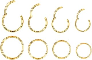 4 pairs of surgical steel rings 18 g Helix rings for cartilage.. Save time and money with DIAYTAR Nigeria’s online store.
