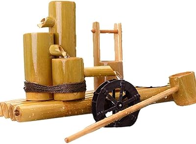 Water fountain and hand -made bamboo pump for inner and exterior use.. DIAYTAR NIGERIA brings the marketplace to your home with budget-friendly prices and nationwide delivery.
