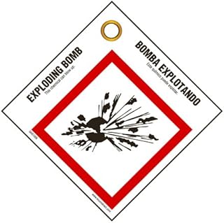 GHS/HAZCOM 2012: Pictogram label, explosive bomb, English/Spanish (package of 25).. DIAYTAR NIGERIA delivers what you want at prices you'll love, all within 5-8 days nationwide.