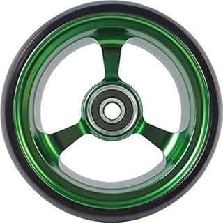 Solid wheels Ryan Wheel for wheelchairs with aluminum rim Size 4 x 1 inch (green).. DIAYTAR NIGERIA revolutionizes online shopping with competitive prices and reliable 5-8 day delivery.