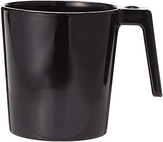 Melamine cup Laura - black, 260 ml.. DIAYTAR NIGERIA: Making online shopping accessible with affordable prices and nationwide delivery service.